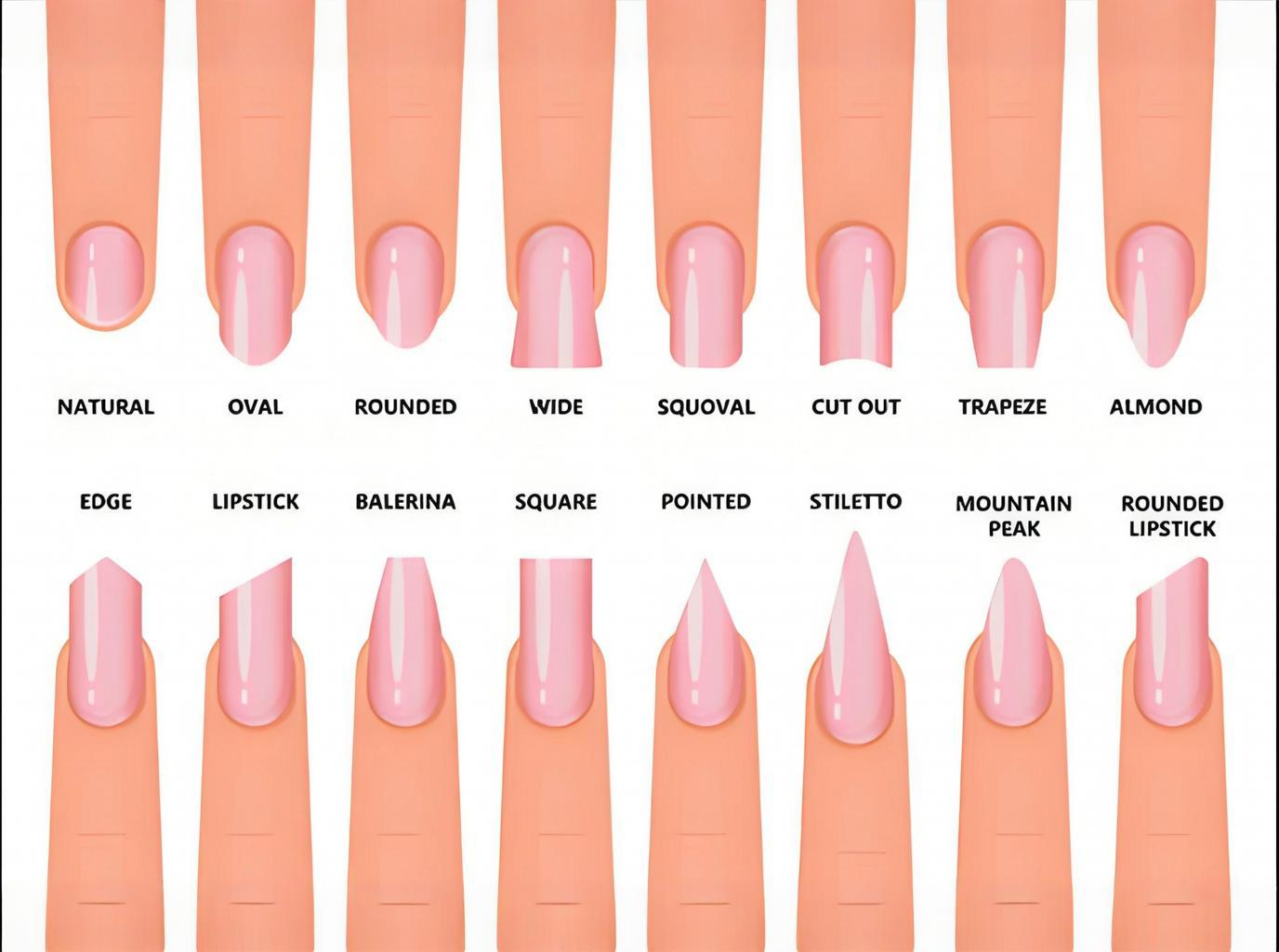 Gentle fingertips: choose your perfect nail shape from hand shape to style