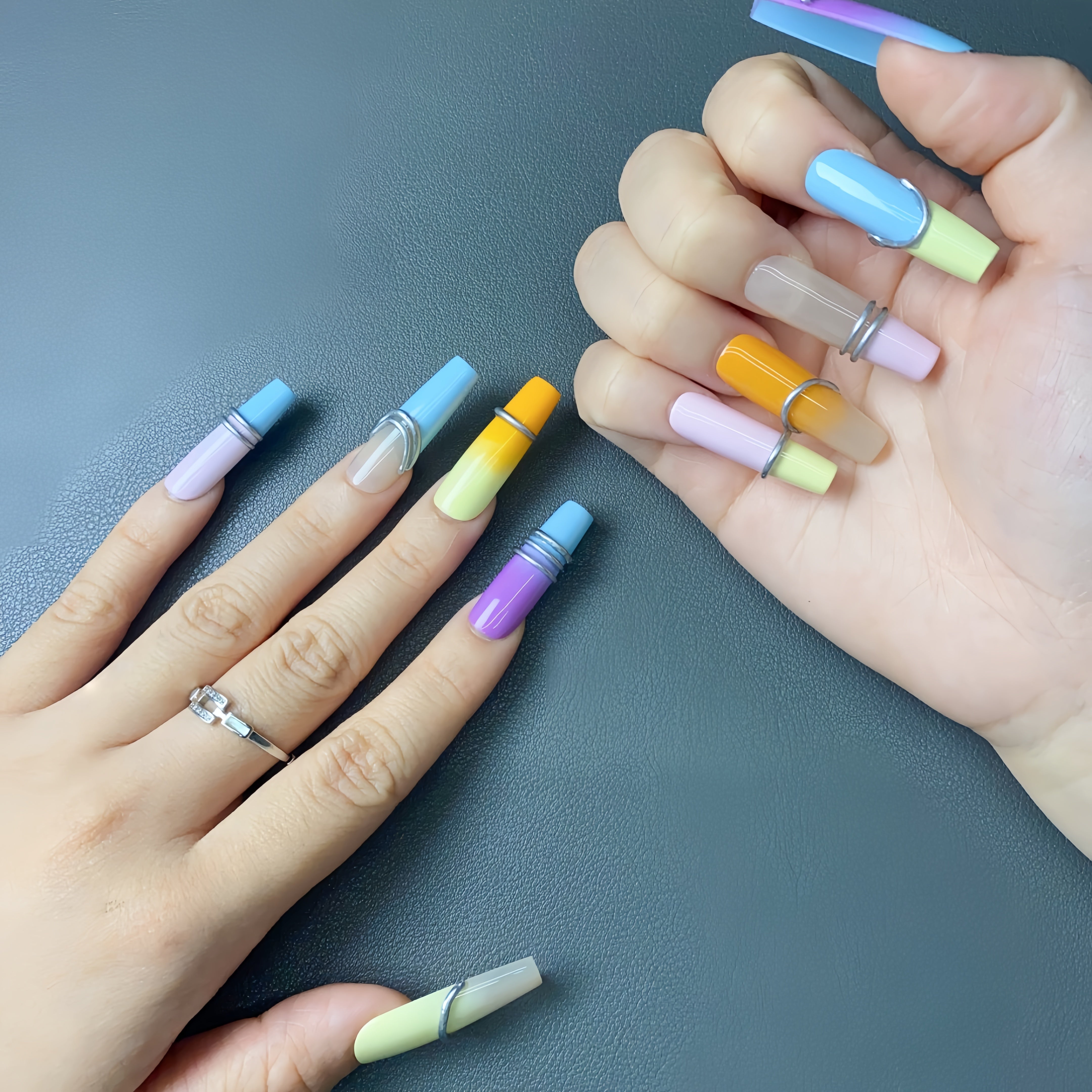 Macaron-themed Nails