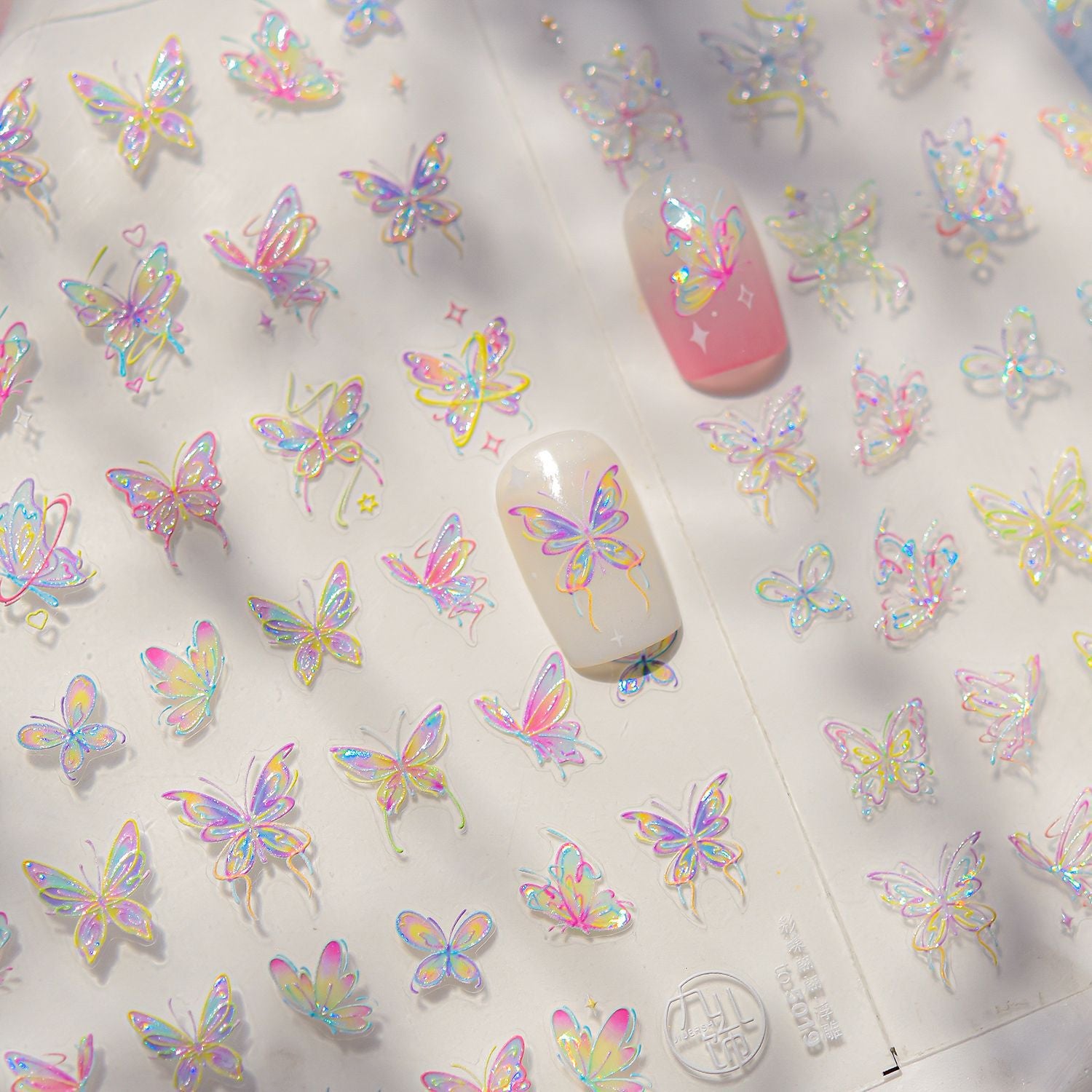 Butterfly nail art stickers