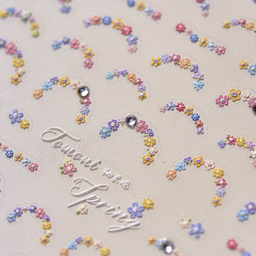 Decorative paper with floral patterns 