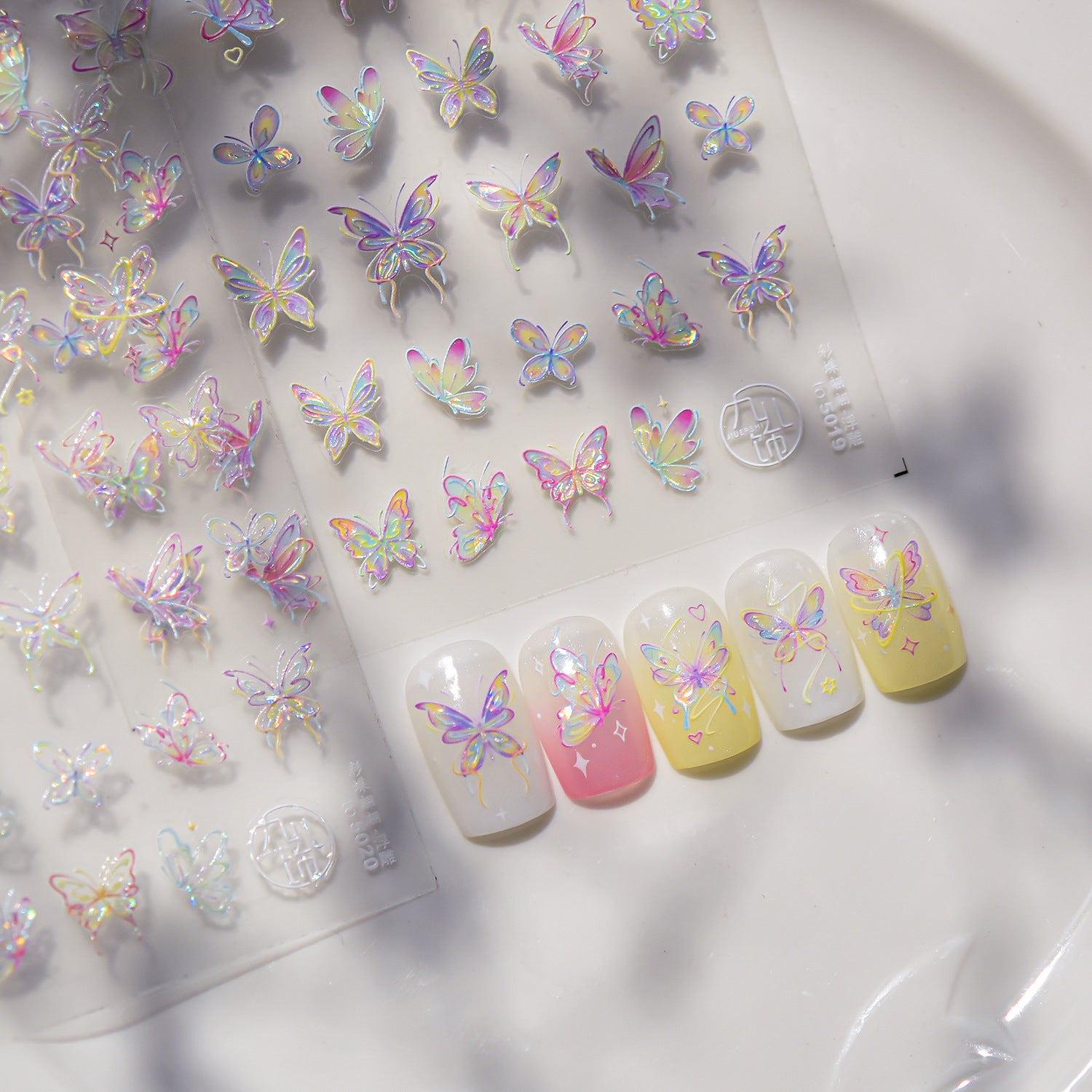 Butterfly nail art stickers