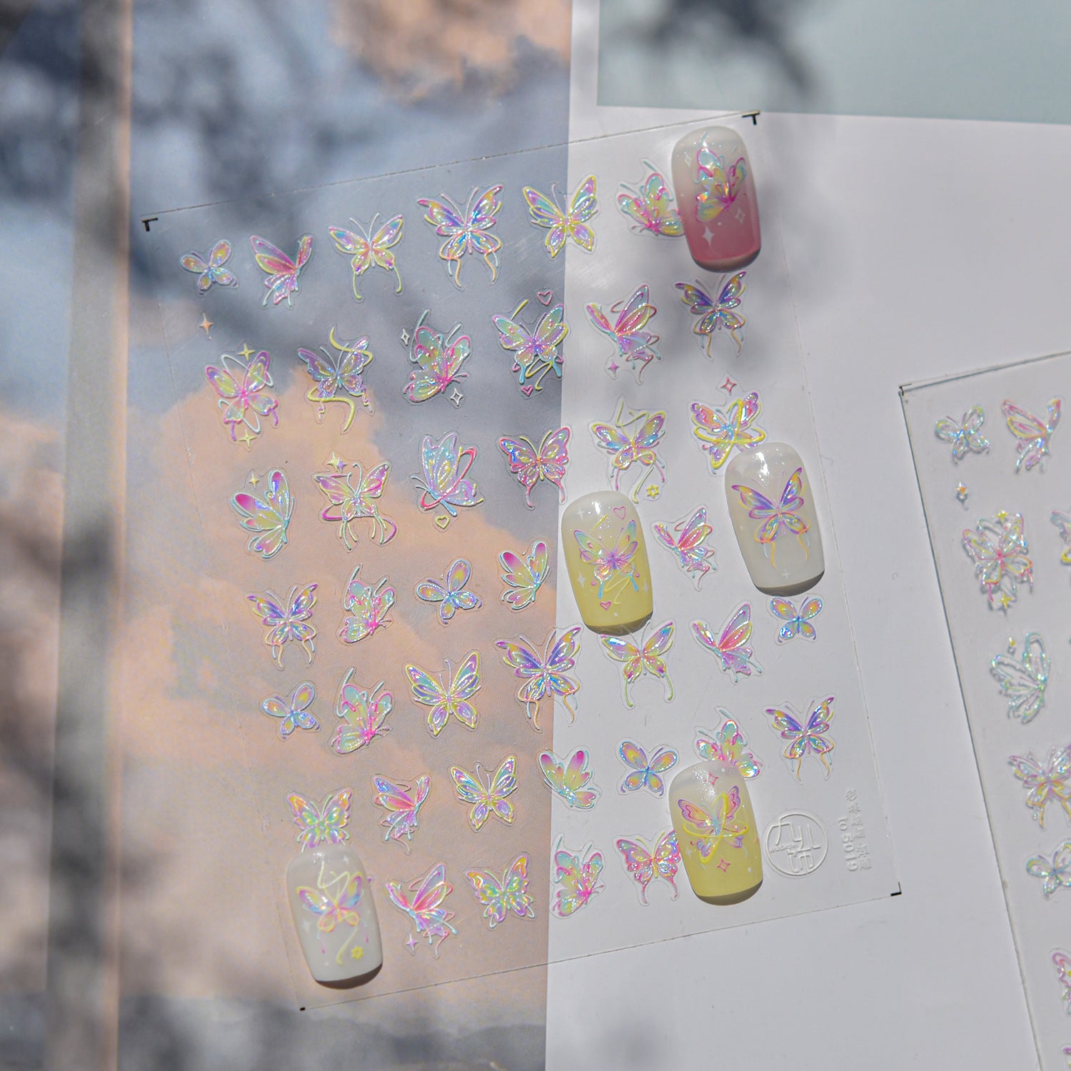 Butterfly nail art stickers