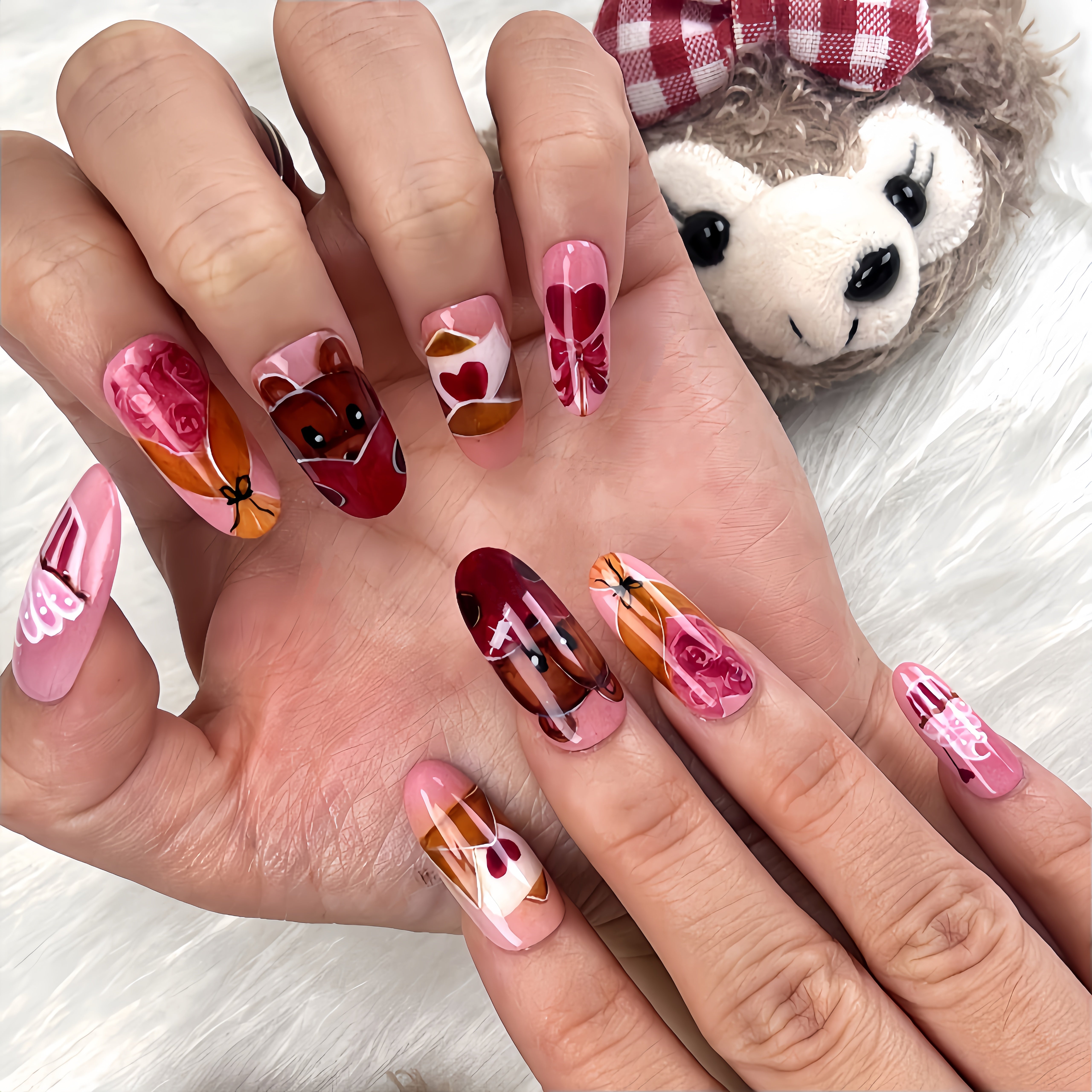 Hand-painted nails